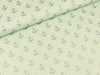 Baumwollstoff Glitter Anchors mint Glitzer