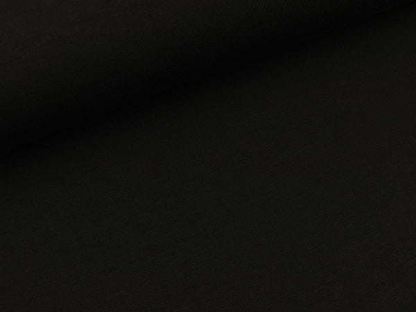 Leichter Modalsweat schwarz uni