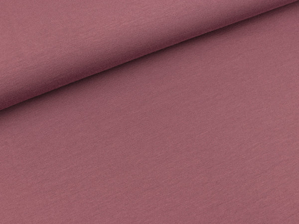Baumwolljersey mauve uni