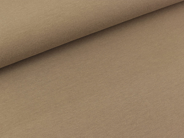 Baumwolljersey beige uni