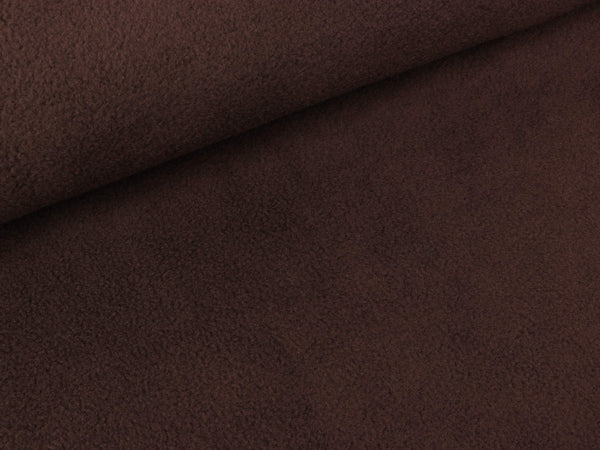 Polarfleece schokobraun uni