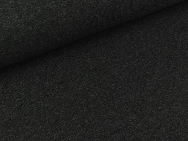 Reststück 20cm - Feinstrick Bene anthrazit meliert