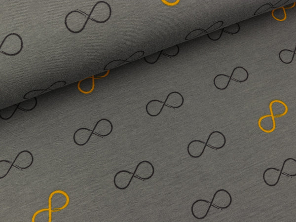 Baumwolljersey Springfiniti Unendlich grau