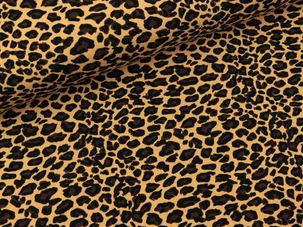 Baumwolljersey Vera Animal Print Leopard beige