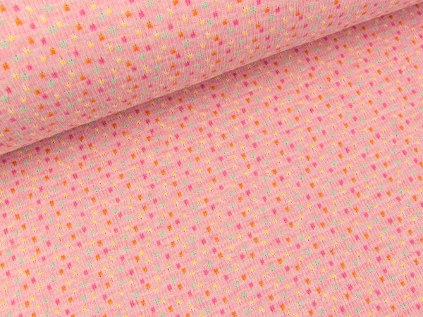 Hamburger Liebe 4 Farb-Jacquardjersey Bits & Bobs rose melange-bunt