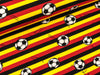 Baumwolljersey German Football schwarz-rot-gelb