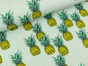 Baumwolljersey Pineapple auf Hellblau