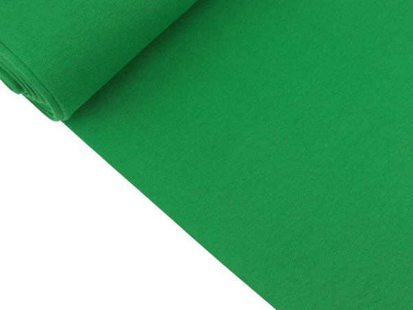 Glatte Bündchenware Heike grasgrün