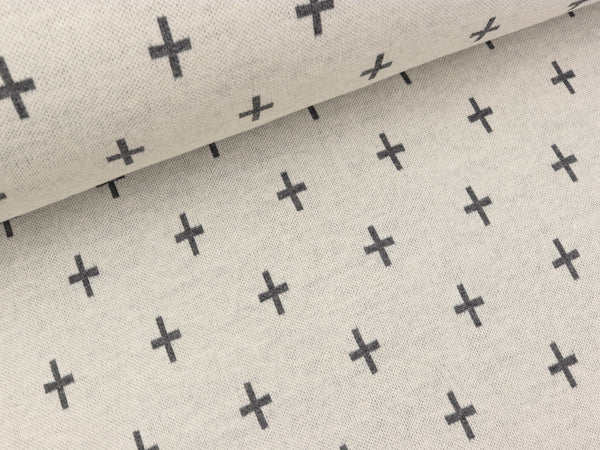 Hamburger Liebe 2 Farb-Jacquardjersey Mono Criss Cross meringa-carbon