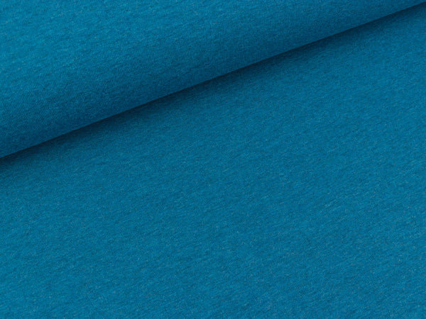 Leichter Sweat Maike petrol meliert uni