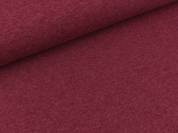 Leichter Sweat Maike bordeaux meliert uni