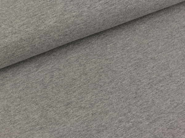 Leichter Sweat Maike mittelgrau meliert uni