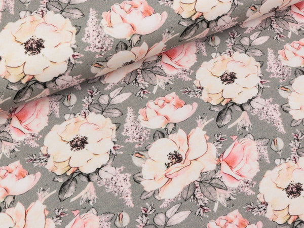 Baumwolljersey Tim Teerosen auf Hellgrau