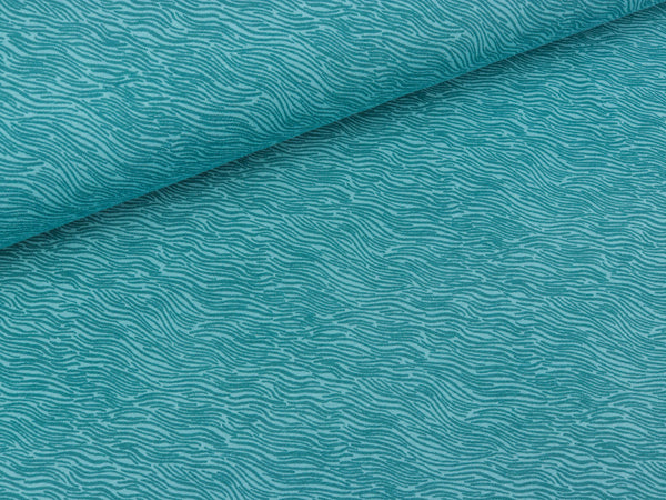 Baumwolljersey Valerie Schlangenlinien oldmint-mint