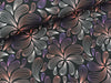 Modalsweat Winter Blossom Blumenwirbel schwarz by Lycklig Design