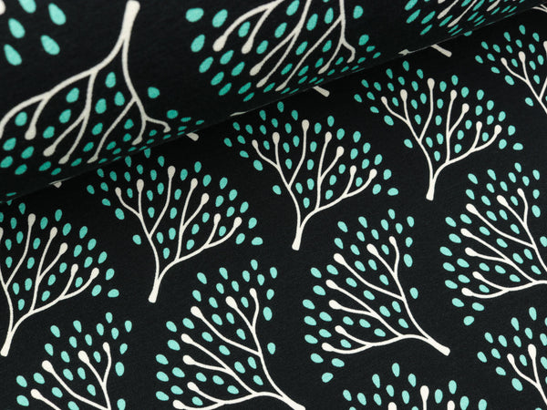 Hamburger Liebe Baumwollsweat Botanical Elderflowers schwarz