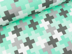 Baumwollsweat Crazy Shapes von Lycklig Design für Swafing Stoffe