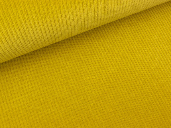 Reststück 110cm - Organic Cord Nicki senf uni by Hamburger Liebe