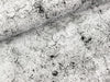 Reststück 16cm - French Terry Mr. Grey Stone weiß-schwarz by Cherry Picking