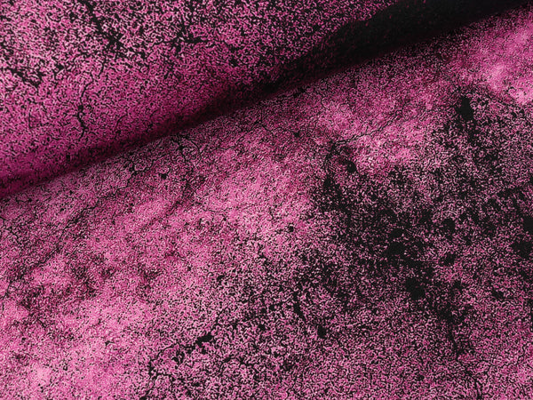 Reststück 42cm - French Terry Mr. Grey Stone beere-schwarz by Cherry Picking