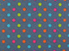 PVC Coating Bunte Punkte auf Dunkelgrau