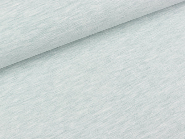 Soft Touch Baumwolljersey dusty mint melange