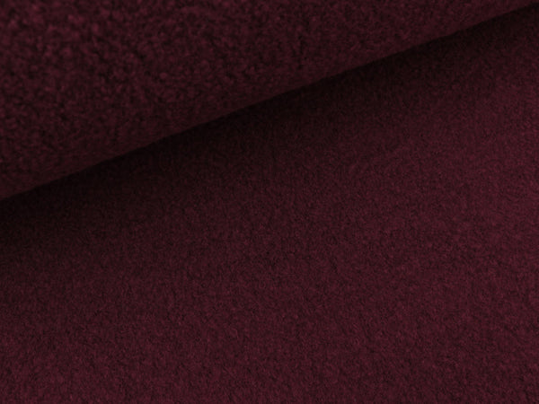 Bio Teddy-Jersey bordeaux uni by Albstoffe