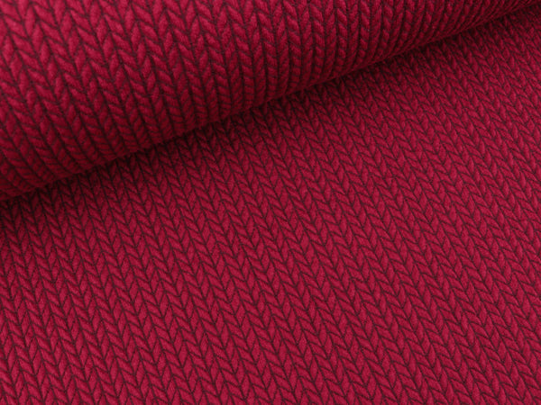 Hamburger Liebe Check Point Big Knit prugna-bordeaux