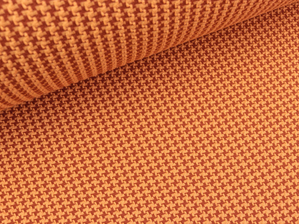 Hamburger Liebe Mini Jacquard Check Point Tweed Knit melone-brucciato