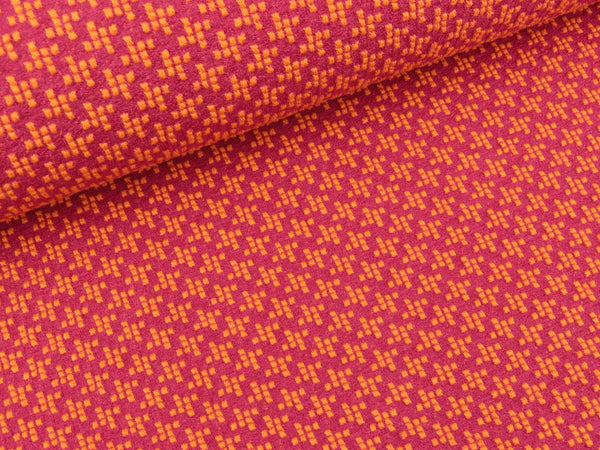 Hamburger Liebe Mini Jacquard Check Point Wind Mill Knit papaia-prugna