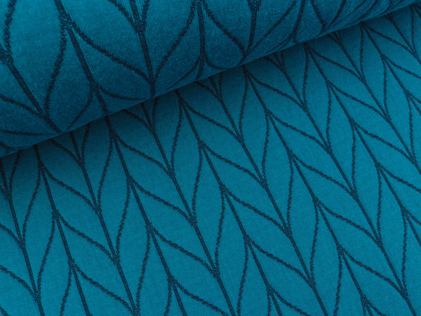 Hamburger Liebe Check Point Jacquard Knit Step petrol-blue navy