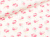 Reststück 44cm - Baumwolljersey Mini Summer Wolken pink auf Weiß