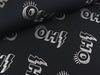 Hamburger Liebe Folienprint Baumwolljersey Glow Oh! schwarz-silber