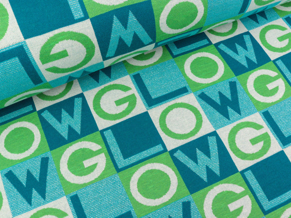 Hamburger Liebe Jacquard Glow Glow türkis-clorofilla-petrol-silber-winterweiß