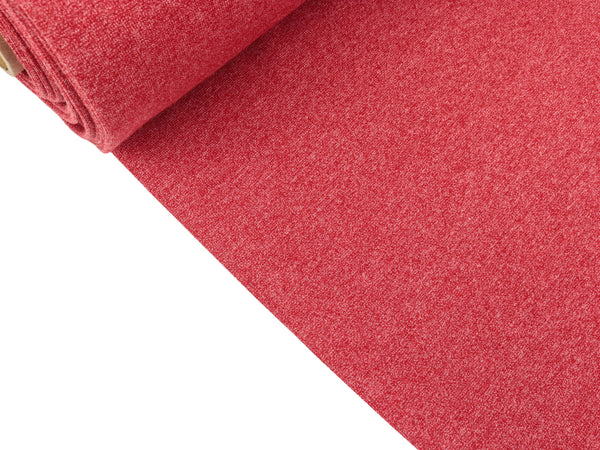 Glatte Bündchenware Viola rot meliert