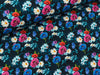 Baumwolljersey Matti Bunte Wiesenblumen auf Tiefblau