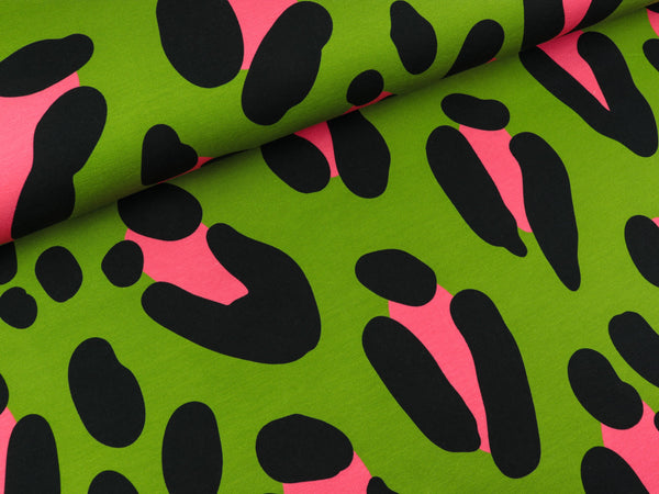 Hamburger Liebe Baumwolljersey Wanderlust Safari XXL olivia