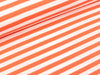 Polo Me Piqué Stripes weiß-luce rosso by Hamburger Liebe