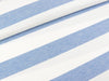 Baumwolljersey Melange Blockstreifen hellblau-weiß