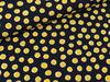 Crepe Georgette Dots gelb auf Navy
