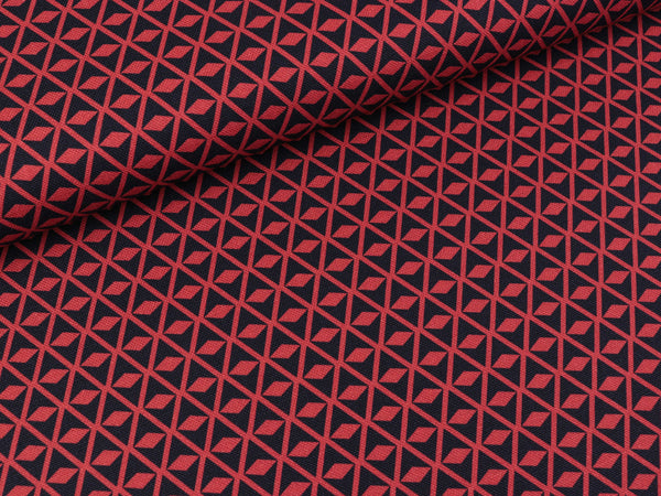 Baumwollcanvas Square rot-nachtblau by Lila-Lotta