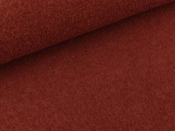 Gekochte Wolle Naomi rost uni Wollwalk
