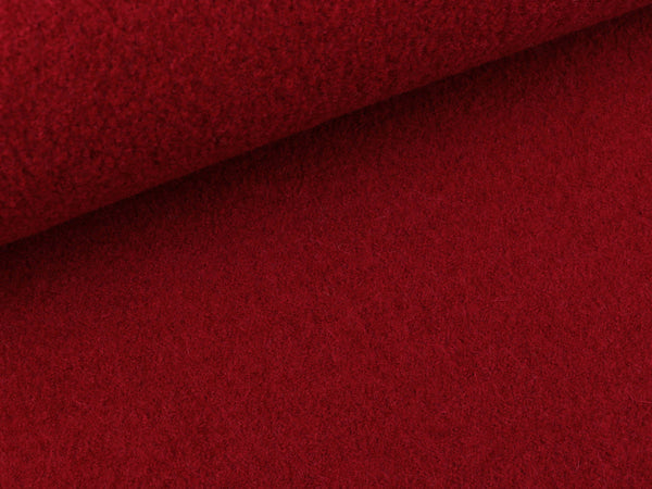 Gekochte Wolle Naomi burgundy uni Wollwalk
