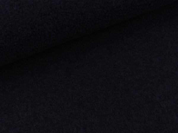 Gekochte Wolle Naomi tiefblau uni Wollwalk