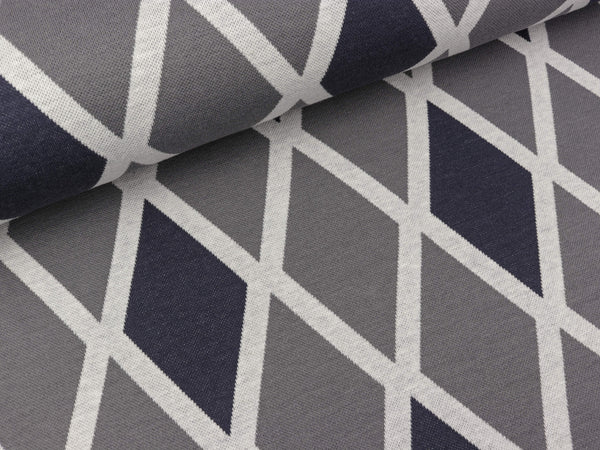 Jacquard Jersey Template Rauten grau-dunkelgrau by Lila-Lotta