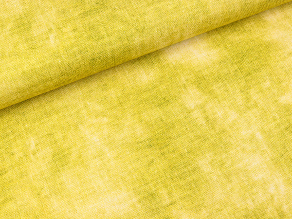Viskosejersey Phinchen Batikoptik zitronengelb