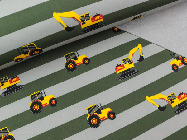 Reststück 31cm - Softshell Construction auf grau-khaki