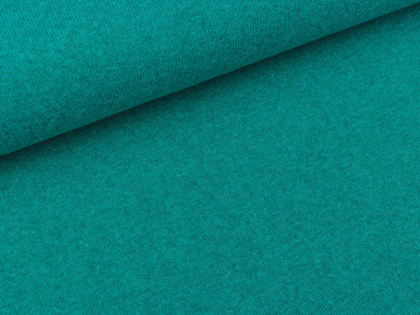 Reststück 43cm - Feinstrick Bene smaragd meliert