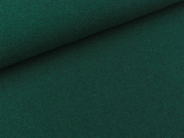 Reststück 68cm - Feinstrick Bene dunkelgrün meliert