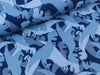 NANO Softshell Sheldon Dinosaurier auf Dunkelblau